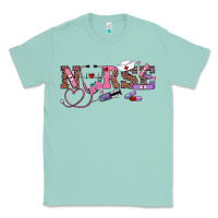 Seafoam valentine's day nurse Classic Tee - RanaPortraitStore