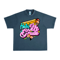 Midnight Navy hello 5th grade Urban Heavy Tee - JahusDesignShop