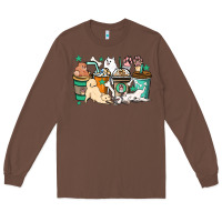 Chestnut Dog coffee cups Long Sleeve Tee - HowdyJamesFarm