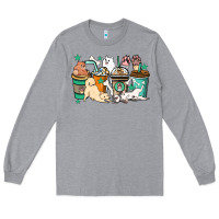 Dog Coffee Cups Long Sleeve Tee | Teevron