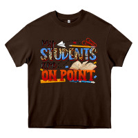 Chocolate Brown my students are on point Heavy Core Tee - NancyCooperArtShop