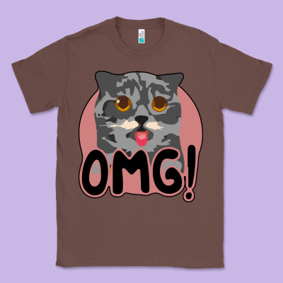 Omg Cat Classic Tee Designed By Bettercallsaul