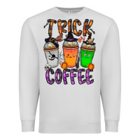 Dove Grey trick or coffee Premium Sweatshirt - CowhideDigitalArt