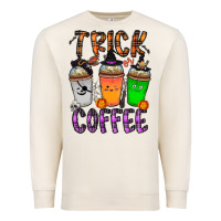Sandshell trick or coffee Premium Sweatshirt - CowhideDigitalArt
