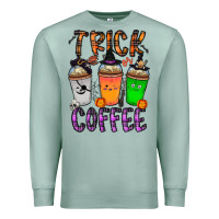 Seafoam trick or coffee Premium Sweatshirt - CowhideDigitalArt