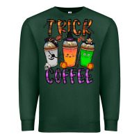 Sports Green trick or coffee Premium Sweatshirt - CowhideDigitalArt