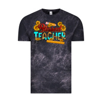 Cloud Black blessed teacher Vintage Tee - RanaPortraitStore