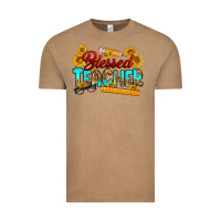 Vintage Coffee blessed teacher Vintage Tee - RanaPortraitStore