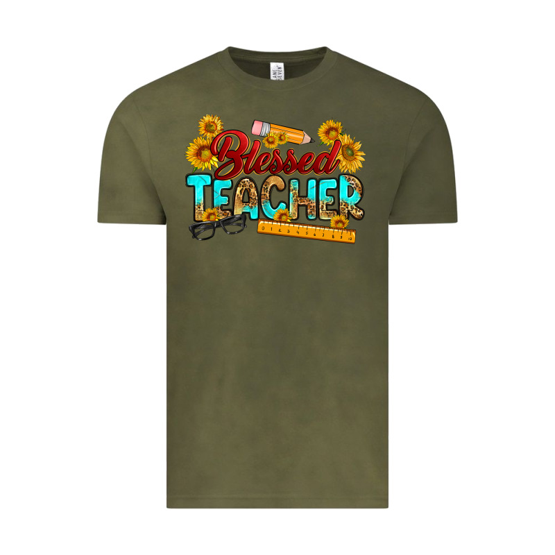 Blessed Teacher Vintage Tee by RanaPortraitStore | Teevron