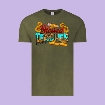 Blessed Teacher Vintage Tee Designed By Ranaportraitstore