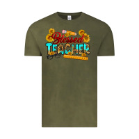 Vintage Olive blessed teacher Vintage Tee - RanaPortraitStore