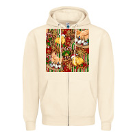 Sandshell christmas chicken Zipper Hoodie - FaDigitalArtStudio