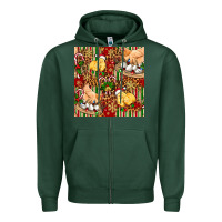 Sports Green christmas chicken Zipper Hoodie - FaDigitalArtStudio