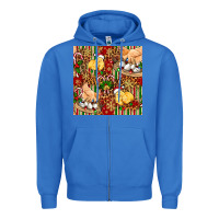 True Royal christmas chicken Zipper Hoodie - FaDigitalArtStudio