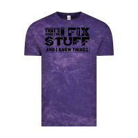 Cloud Purple that's what i do i fix stuff and i know things funny Vintage Tee - maiPhamDesign