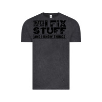 Vintage Black that's what i do i fix stuff and i know things funny Vintage Tee - maiPhamDesign