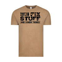 Vintage Coffee that's what i do i fix stuff and i know things funny Vintage Tee - maiPhamDesign
