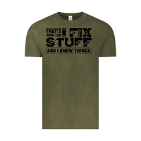 Vintage Olive that's what i do i fix stuff and i know things funny Vintage Tee - maiPhamDesign