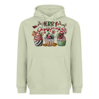Matcha Merry Christmas Heavyweight Hoodie - CowhideDigitalArt