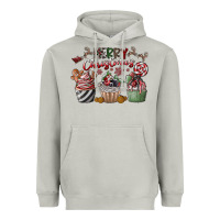 Moon Dust Merry Christmas Heavyweight Hoodie - CowhideDigitalArt