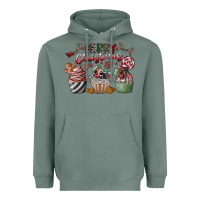 Sage Merry Christmas Heavyweight Hoodie - CowhideDigitalArt