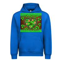 Cobalt st.patricks heart shamrocks glitter Urban Hoodie - BarkalooDesign