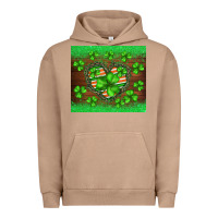 Pigment Burro st.patricks heart shamrocks glitter Urban Hoodie - BarkalooDesign