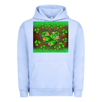 Pigment Grape Ice st.patricks heart shamrocks glitter Urban Hoodie - BarkalooDesign