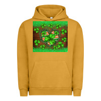 Pigment Peanut Butter st.patricks heart shamrocks glitter Urban Hoodie - BarkalooDesign