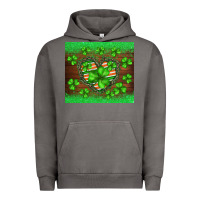 Pigment Tornado st.patricks heart shamrocks glitter Urban Hoodie - BarkalooDesign