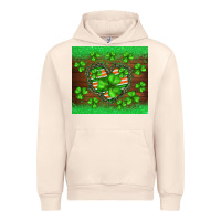 Sandshell st.patricks heart shamrocks glitter Urban Hoodie - BarkalooDesign