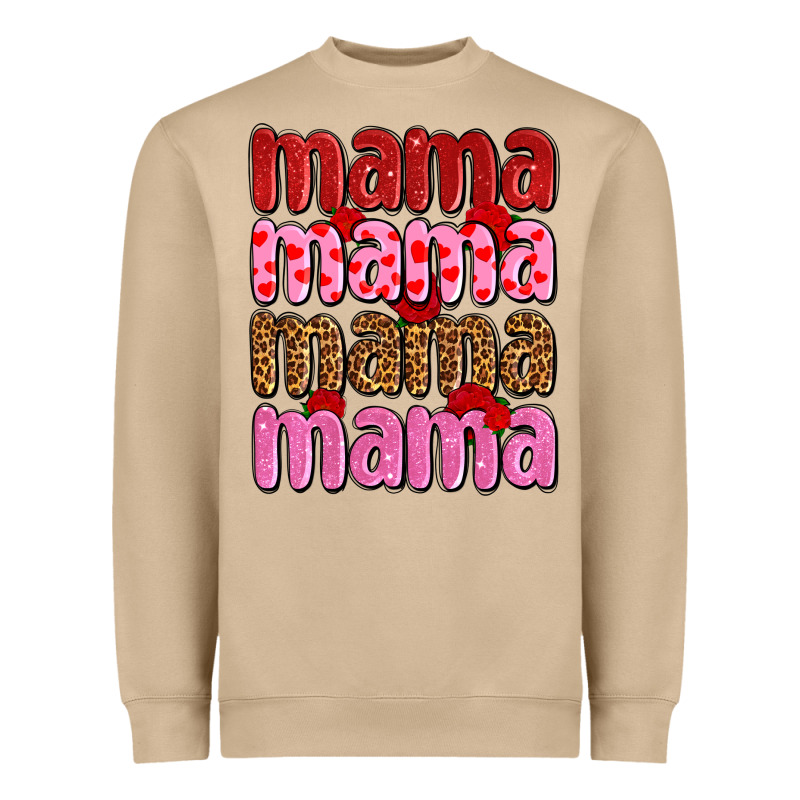 Valentines Day Mama Olivia Heavyweight Sweatshirt by OliviaCreatesArt | Teevron