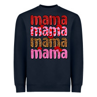 Navy valentines day mama olivia Heavyweight Sweatshirt - OliviaCreatesArt