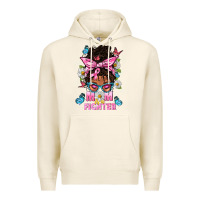 Tofu Mom Is A Fighter And Afro Messy Bun Mom Premium Hoodie - BundleAndBundleShop