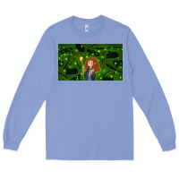 Colony Blue wizard girl and cat Long Sleeve Tee - TumblerDesignByShophia
