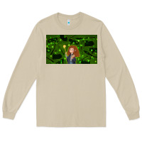 Mushroom wizard girl and cat Long Sleeve Tee - TumblerDesignByShophia