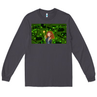 Smoke wizard girl and cat Long Sleeve Tee - TumblerDesignByShophia