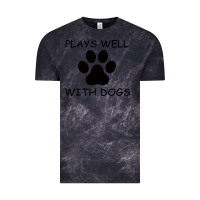 Cloud Black Plays Well With Dogs Vintage Tee - Bettercallsaul