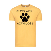 Vintage Mustard Plays Well With Dogs Vintage Tee - Bettercallsaul