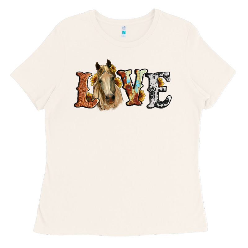 Love Horse Sunflower Ladies Tee by RanaPortraitStore | Teevron