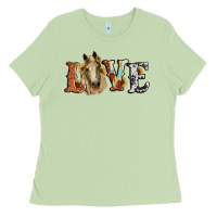 Matcha love horse sunflower Ladies Tee - RanaPortraitStore