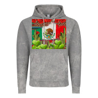 Cloud Rock Mexican Flag Vintage Hoodie - texasbilliewilder
