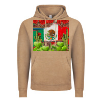 Vintage Coffee Mexican Flag Vintage Hoodie - texasbilliewilder