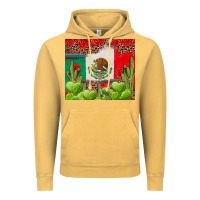 Vintage Mustard Mexican Flag Vintage Hoodie - texasbilliewilder