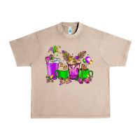 Mardi Gras Coffee Cups Urban Heavy Tee | Teevron
