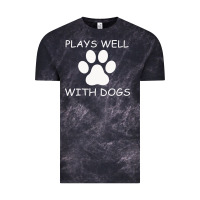 Cloud Black Plays Well With Dogs Vintage Tee - Bettercallsaul