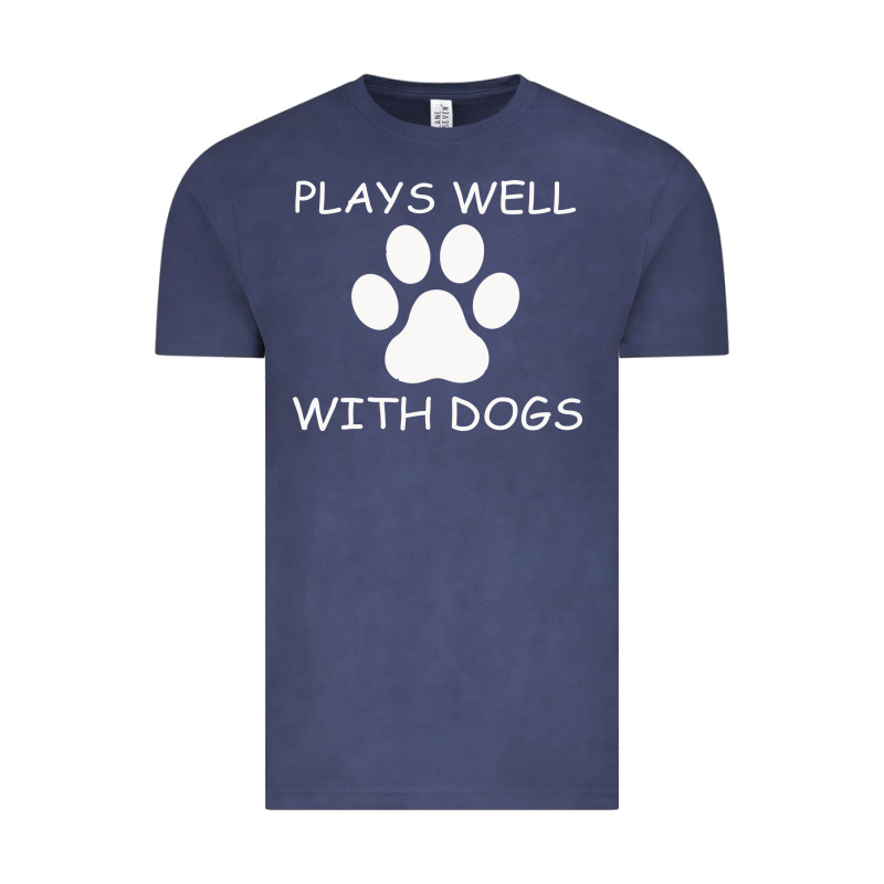 Plays Well With Dogs Vintage Tee by Bettercallsaul | Teevron