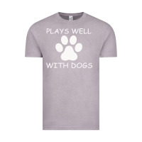 Vintage Zinc Plays Well With Dogs Vintage Tee - Bettercallsaul