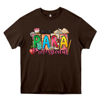 Chocolate Brown para professional Heavy Core Tee - NancyCooperArtShop