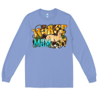 Colony Blue Horse Mom Rope Long Sleeve Tee - HowdyJamesFarm